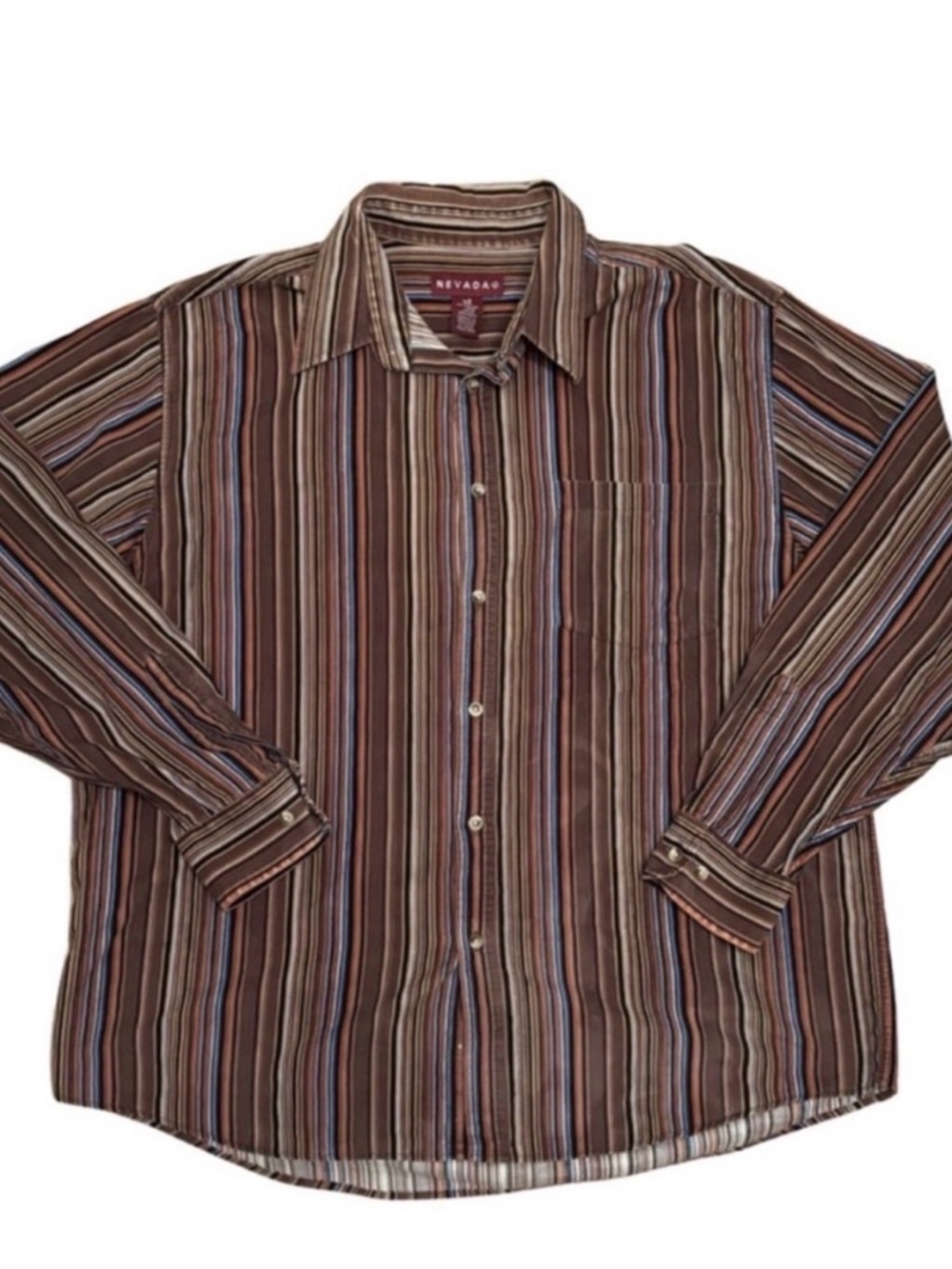 Y2K Nevada Cord Men's Striped Shirt